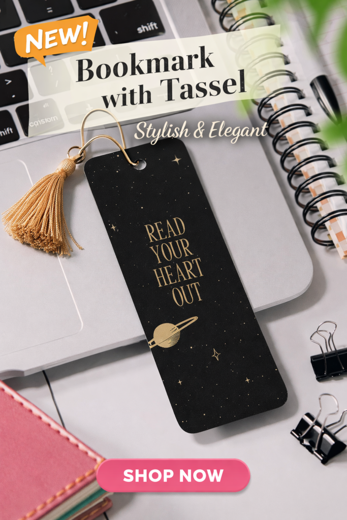 premium tassel bookmark (5 × 15 cm)