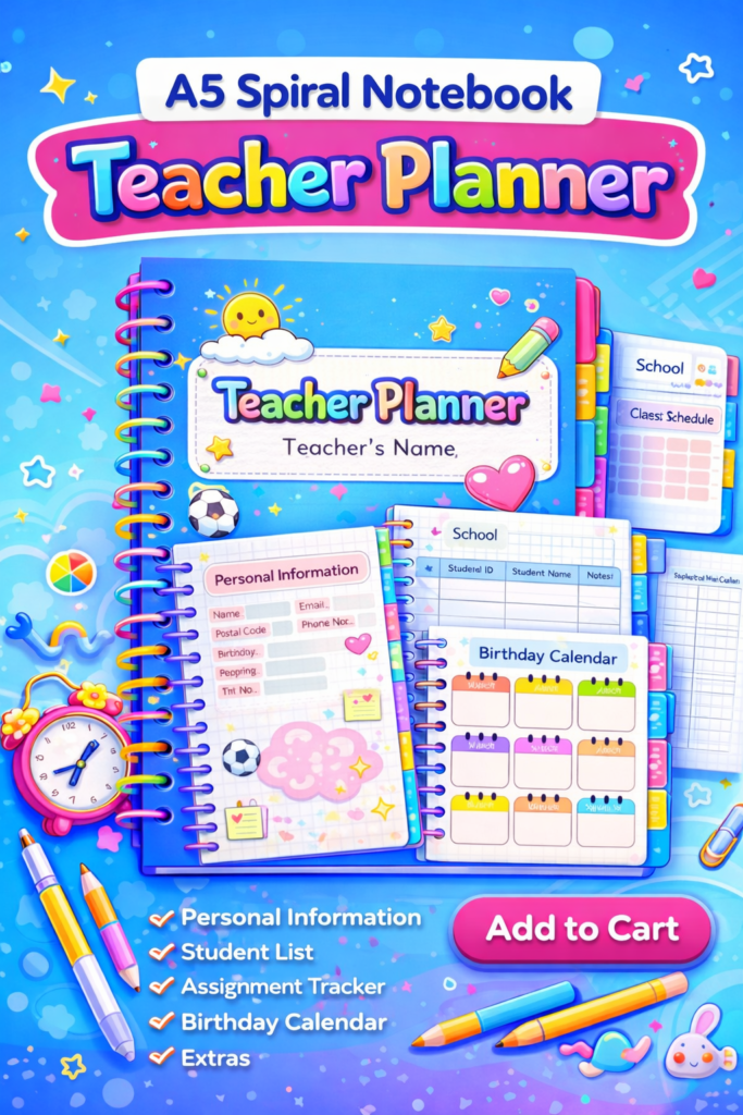 Teacher Planner Note