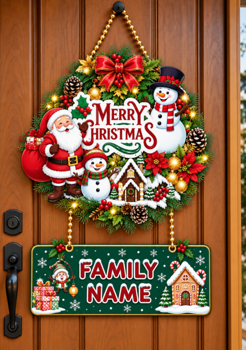 Merry Christmas Family Decor