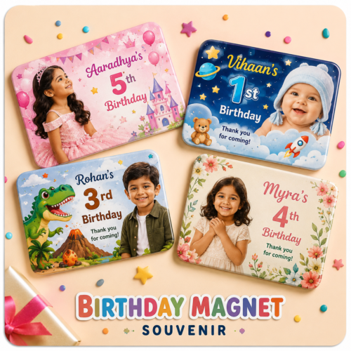 Birthday Souvenir Magnets