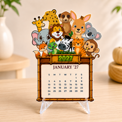 2027 Animal Friends Desk Calendar